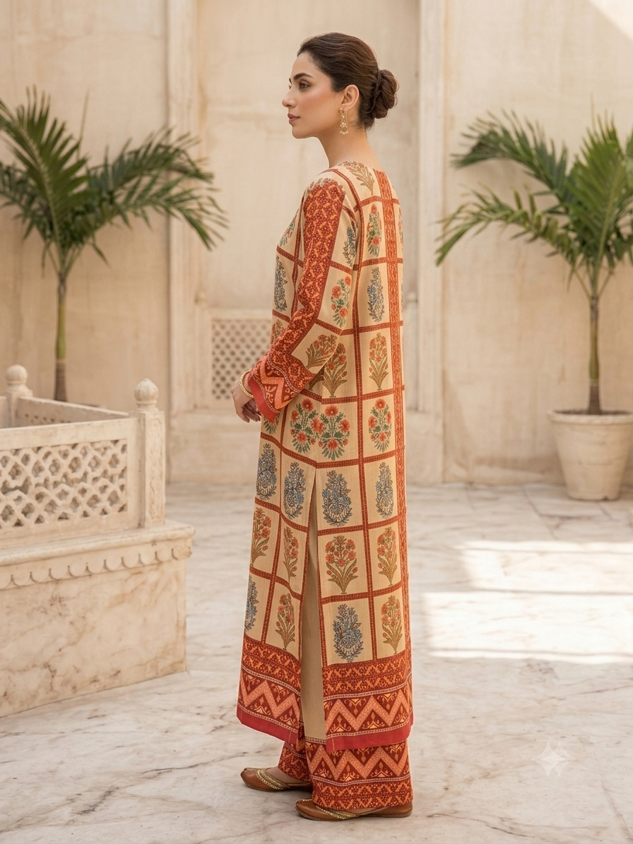 Summer Bloom 2PC Kaftan Set-1502