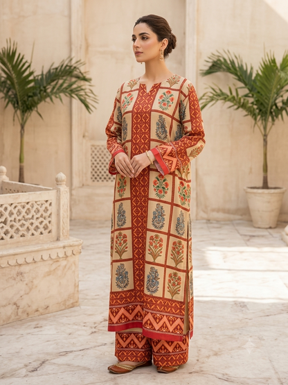 Summer Bloom 2PC Kaftan Set-1502