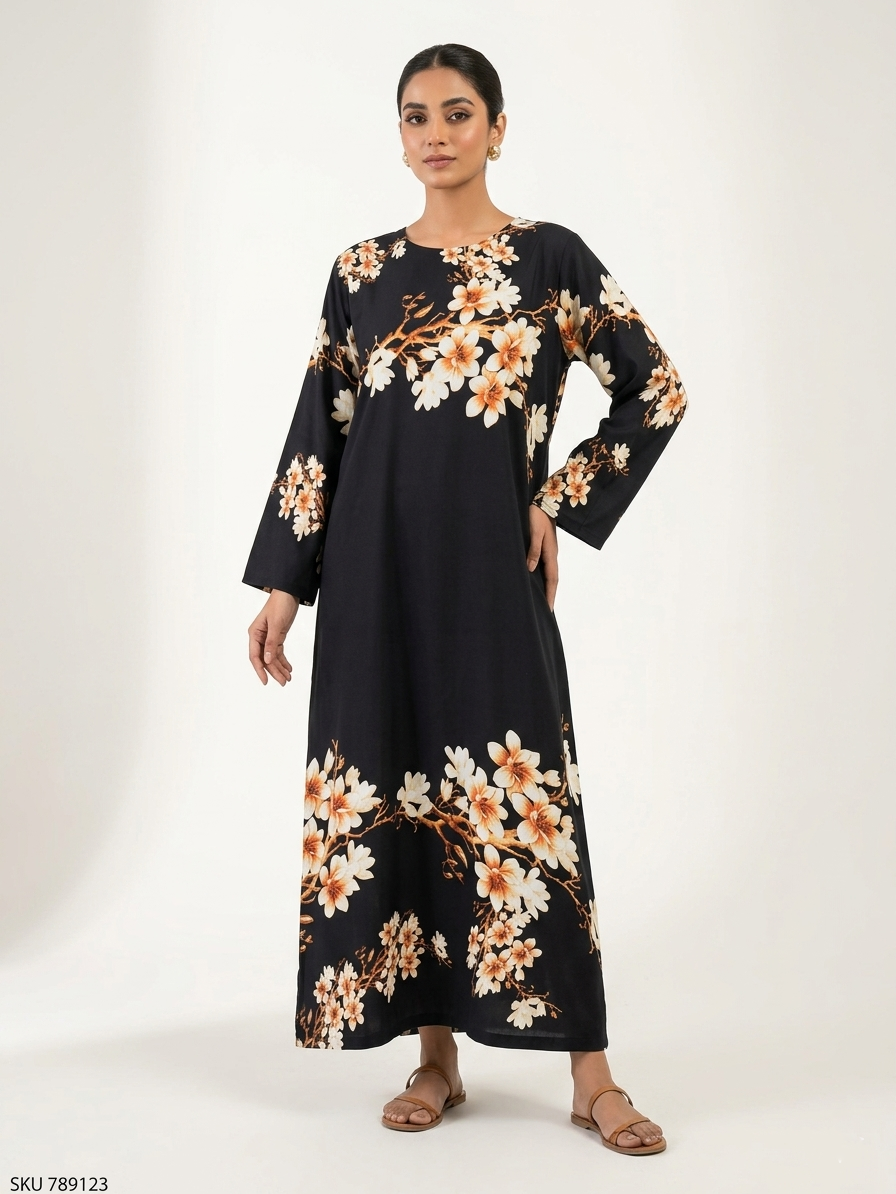 Summer Bloom 2PC Kaftan Set-1501