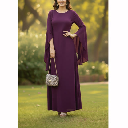 Elegant Flow Plum Grace Maxi AX-130