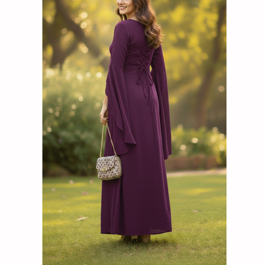 Elegant Flow Plum Grace Maxi AX-130
