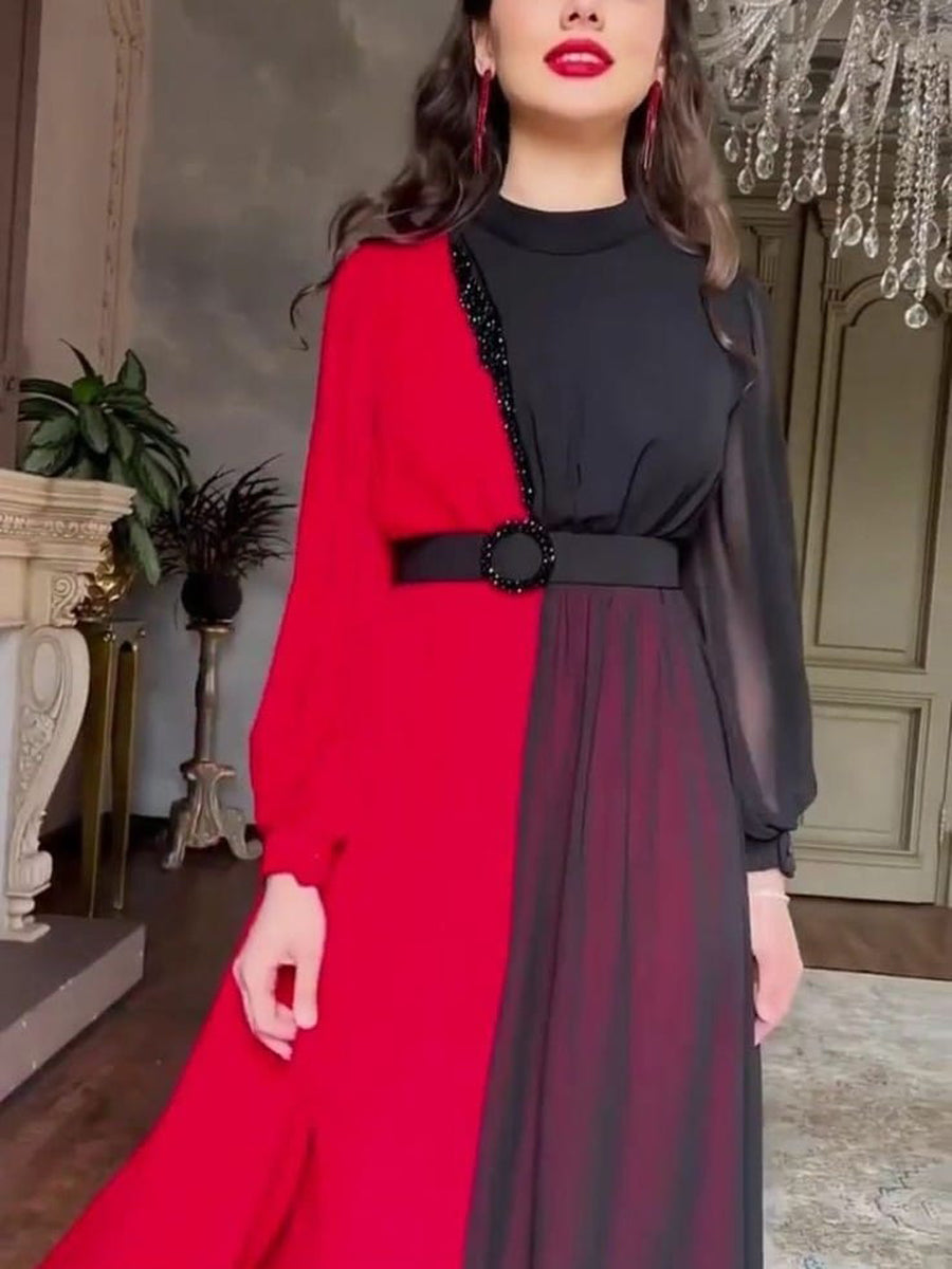 Women's Solid Color Plain Maxi Dress AX-201