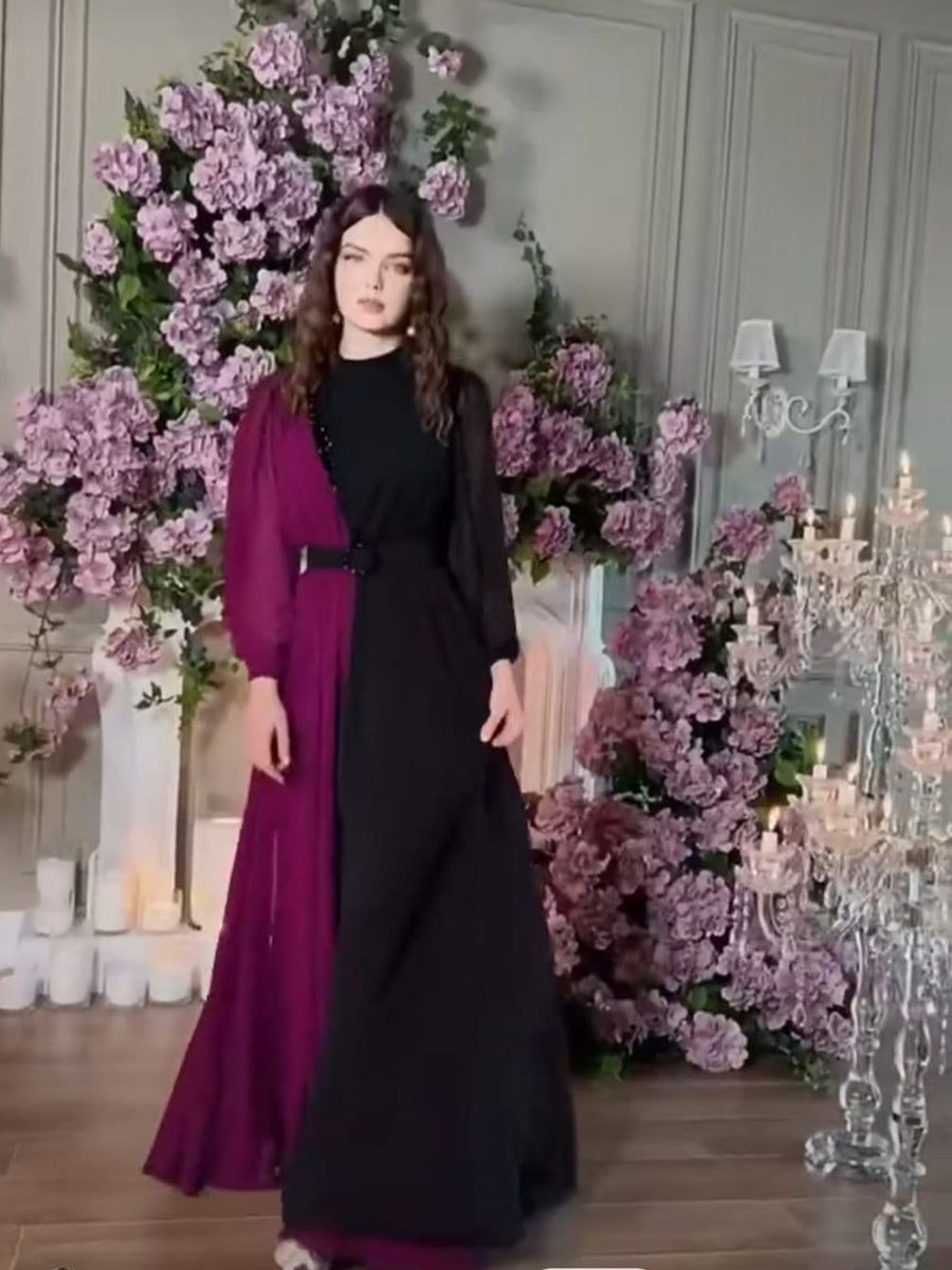 Women's Solid Color Plain Maxi Dress AX-201