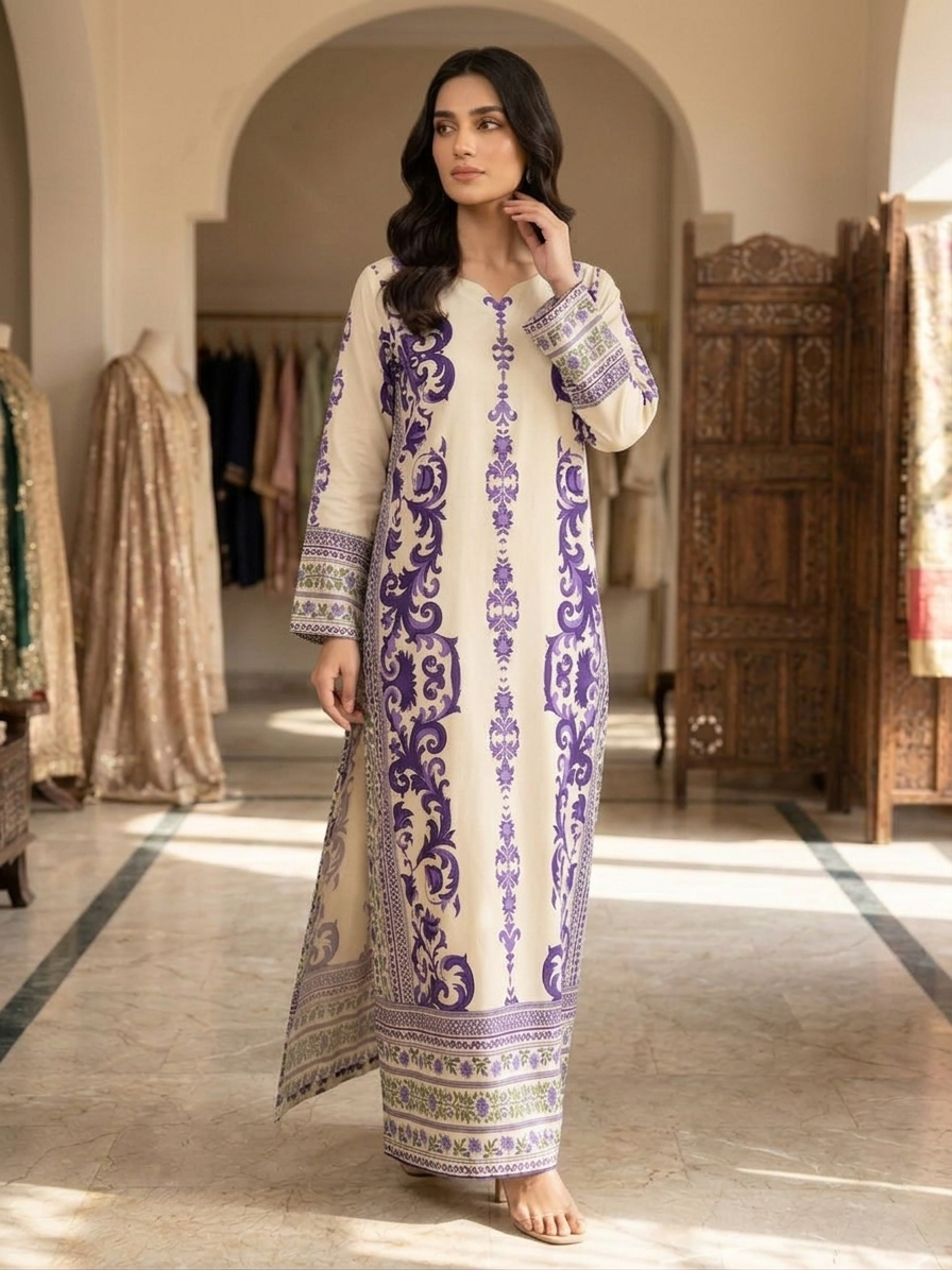 Summer Bloom 2PC Kaftan Set-1506
