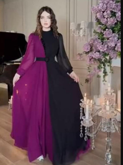 Women's Solid Color Plain Maxi Dress AX-201