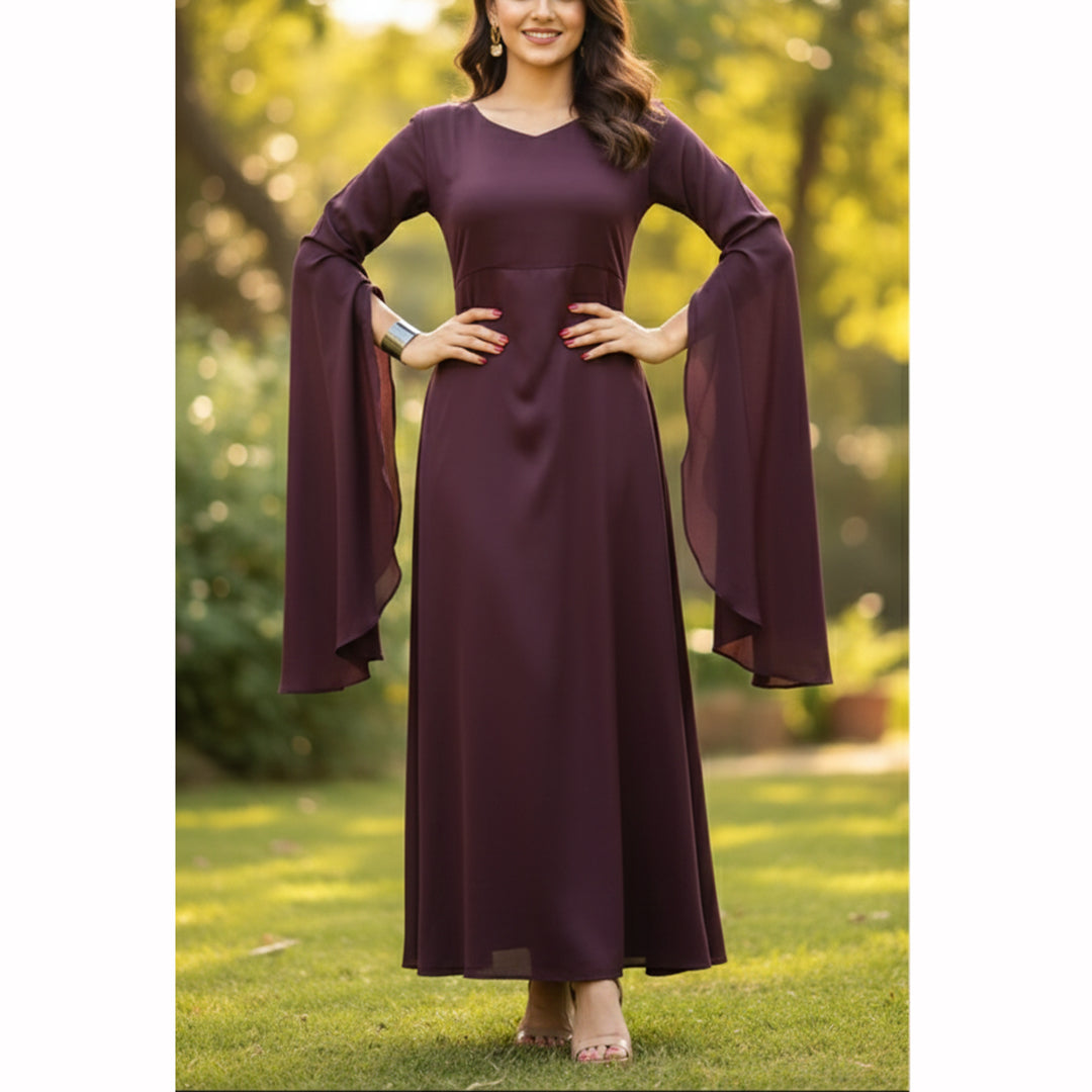 Elegant Flow Plum Grace Maxi AX-130