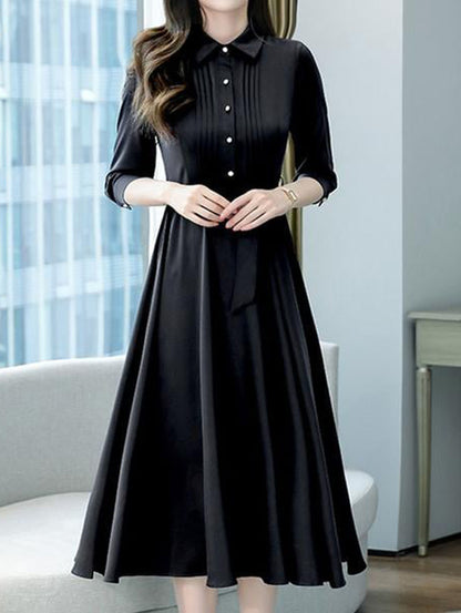 Women's Solid Color Plain Maxi Dress AX-106