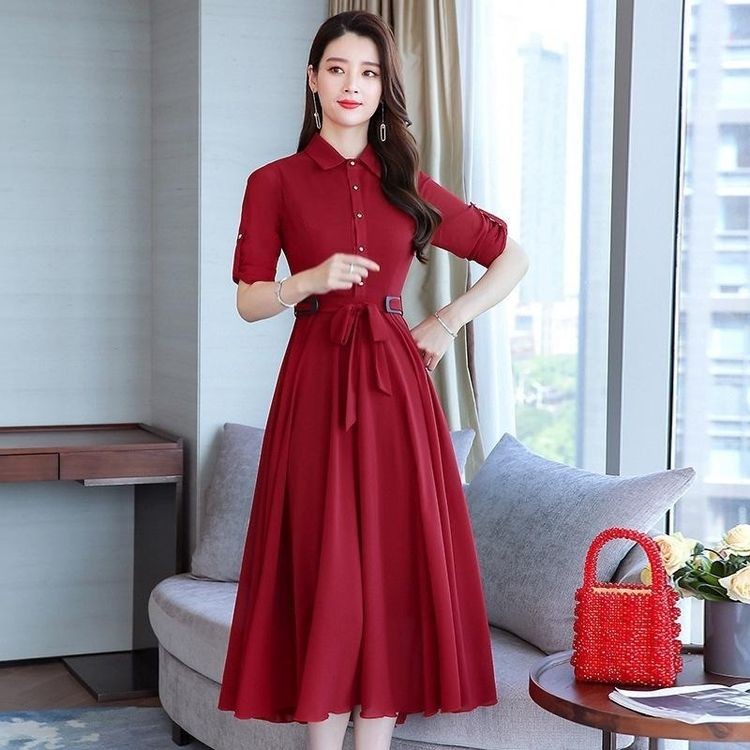 Women's Solid Color Plain Maxi Dress AX-88