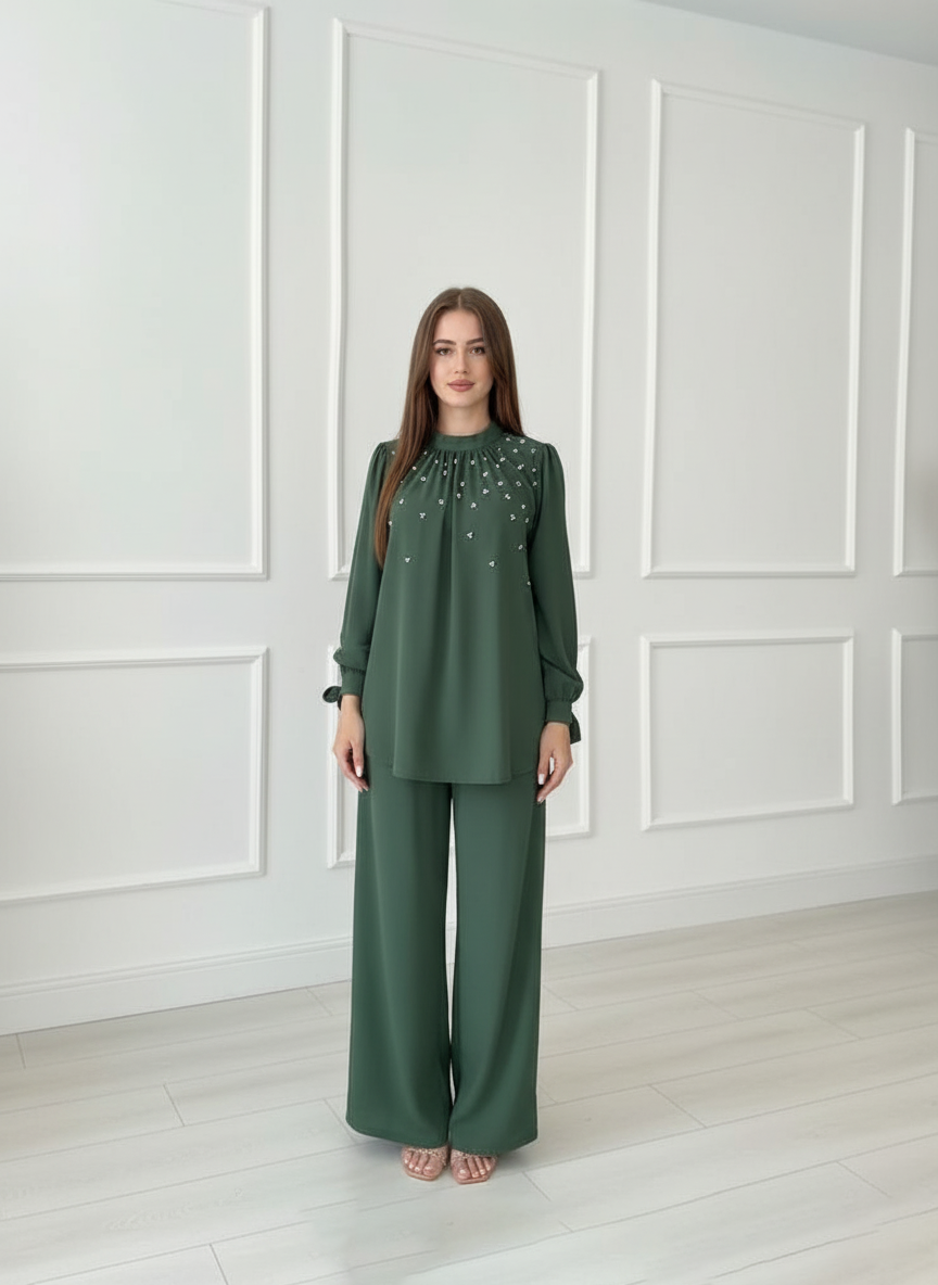 Elegant Premium Soft Imported Handwork Co-Ords Set for Women