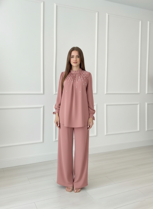 Elegant Premium Soft Imported Handwork Co-Ords Set for Women