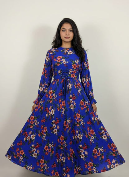 Women’s Premium Floral Printed Long Maxi Dress