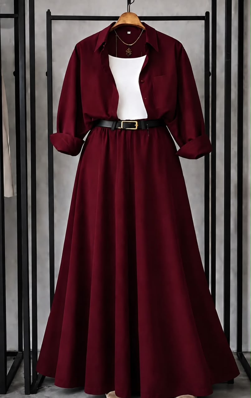 Trending 3-Piece Crepe Skirt Set – Casual & Elegant Co-Ord Look SK-41