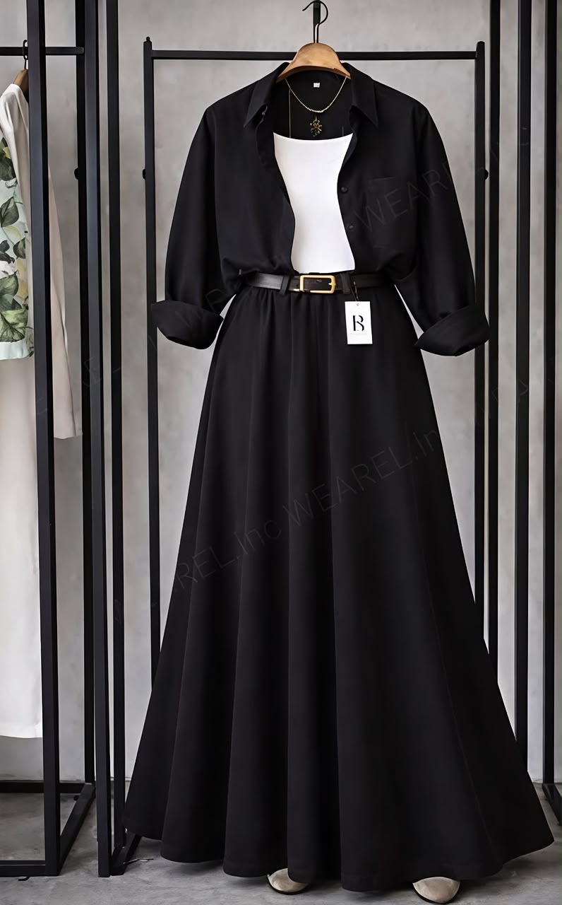 Trending 3-Piece Crepe Skirt Set – Casual & Elegant Co-Ord Look SK-41