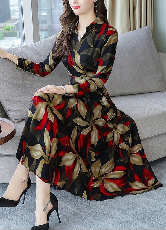 Elegant Digital Printed Crepe Maxi – Full Flare | Stylish & Comfortable
1412